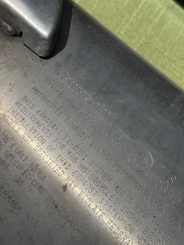 Escape de serie completo Kawasaki ER6f/n 2012