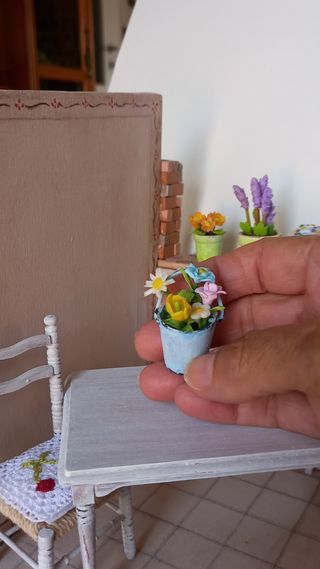 Mini vaso fiori shabby chic