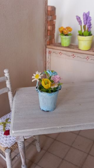 Mini vaso fiori shabby chic