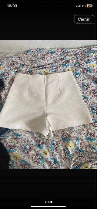 Shorts blancos Zara -talla S
