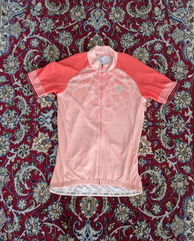 Maglia ciclismo ODLO rosa taglia S