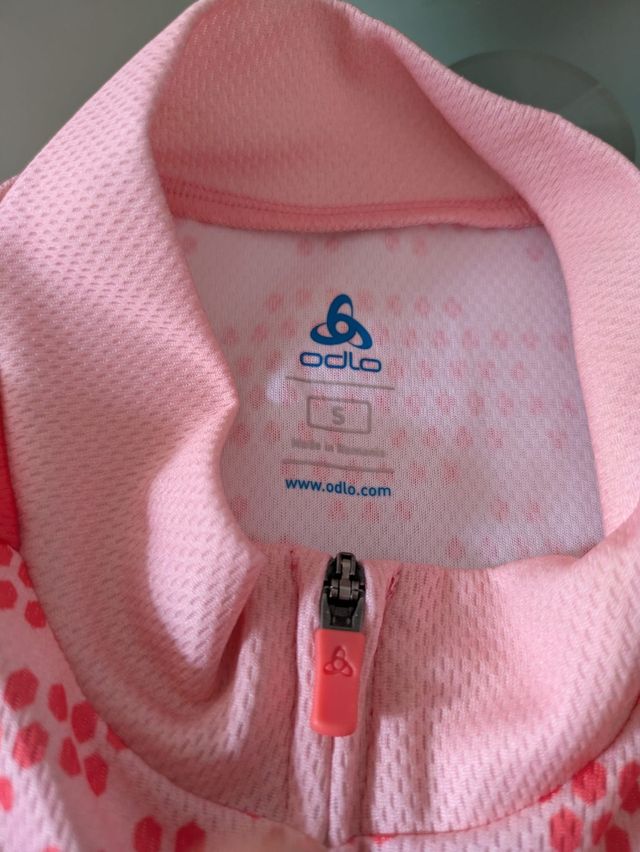 Maglia ciclismo ODLO rosa taglia S