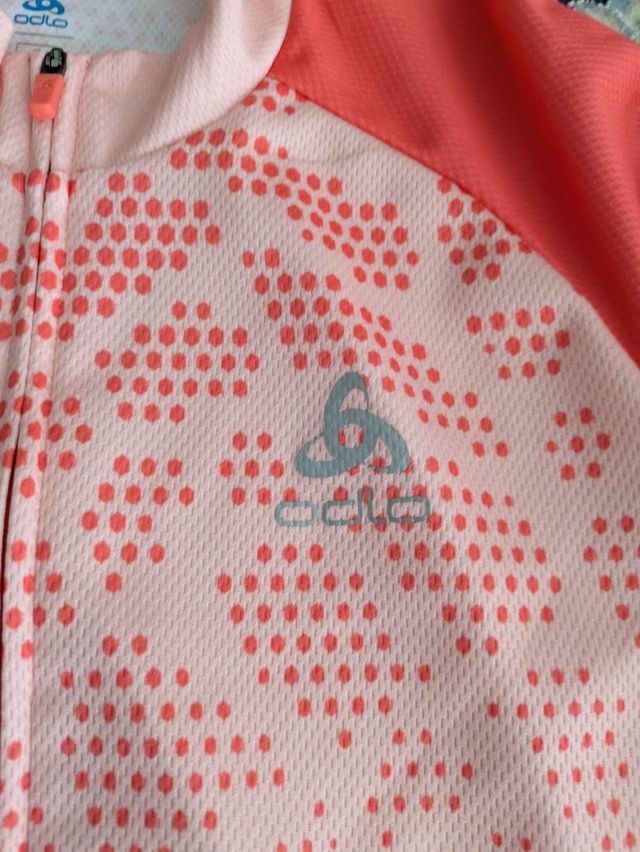 Maglia ciclismo ODLO rosa taglia S