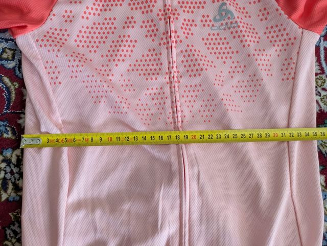 Maglia ciclismo ODLO rosa taglia S