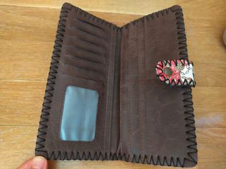 Monedero vaca Asturias - fucsia