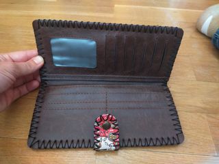 Monedero vaca Asturias - fucsia