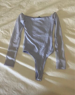 Body morado Bershka 