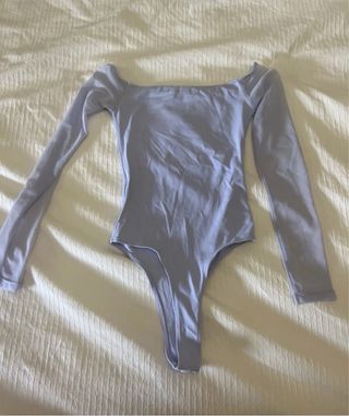 Body morado Bershka 