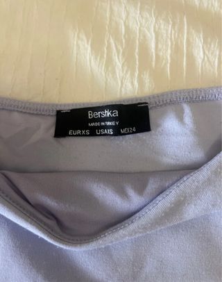 Body morado Bershka 