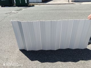 Puerta plegable PVC blanca