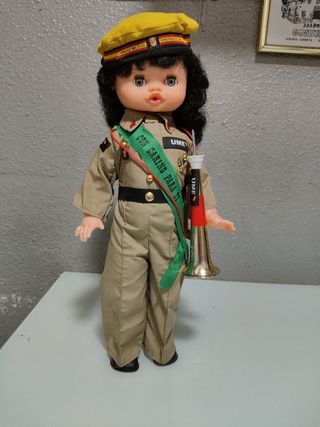 Muñeca funcionando militar mili ejercito 