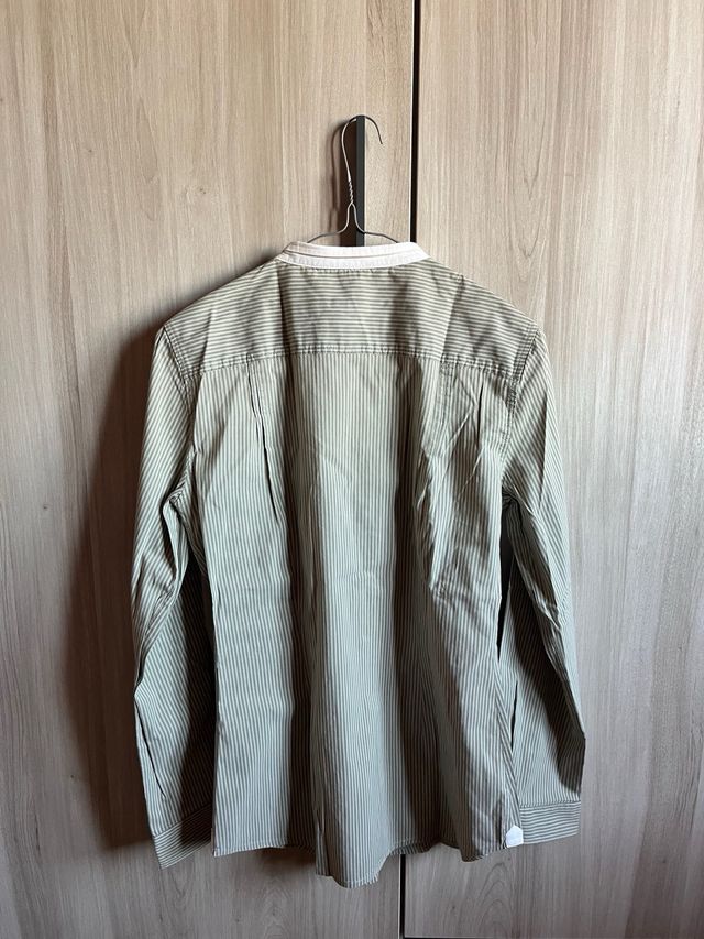 Camisa Trucco rayas verde oliva