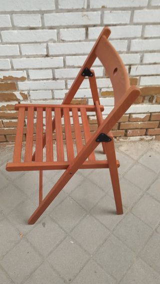 Silla plegable Ikea modelo TERJE madera maciza 