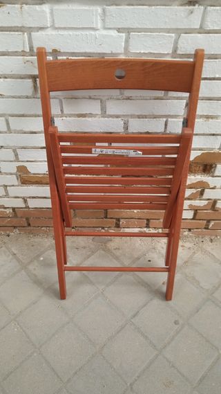 Silla plegable Ikea modelo TERJE madera maciza 