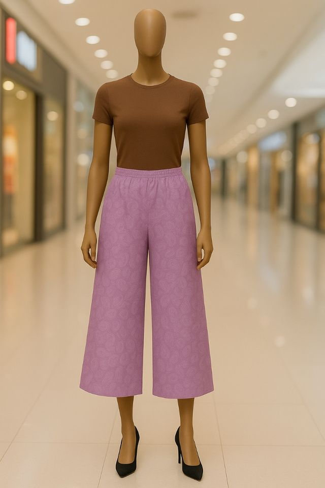 Pantalones anchos estampados