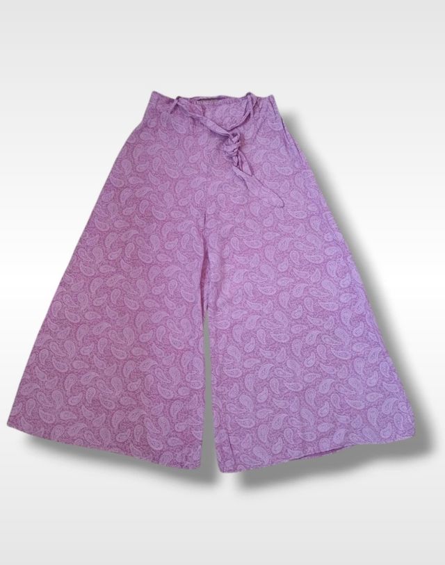 Pantalones anchos estampados
