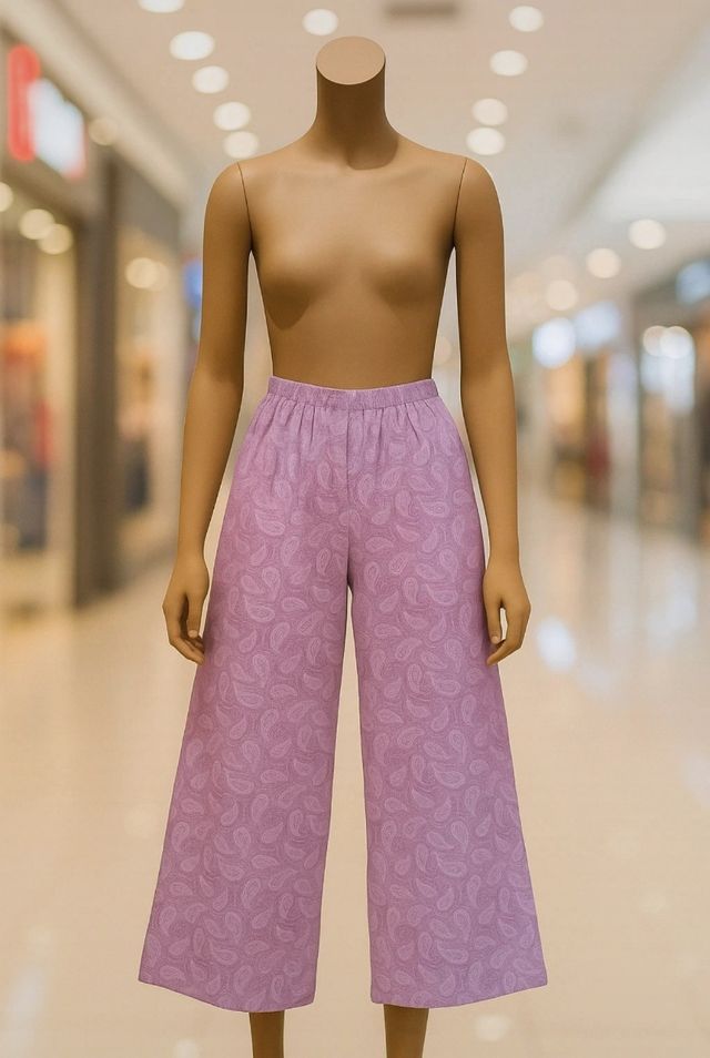 Pantalones anchos estampados