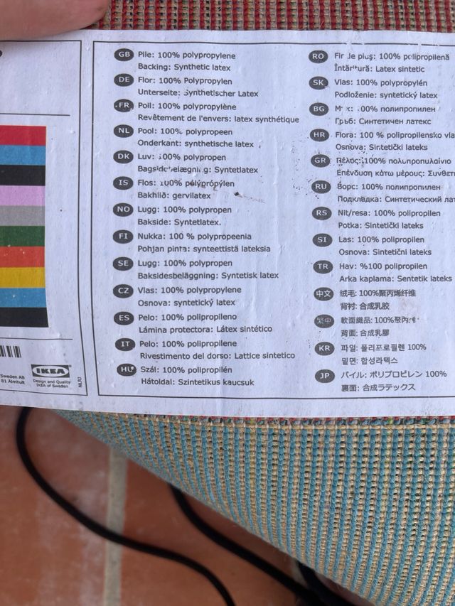 Alfombra Ikea multicolor