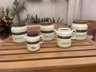 Juego de tarros vintage cocina