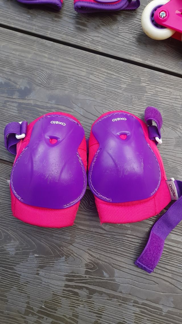 Pattini Oxelo Play 34-36 + protezioni