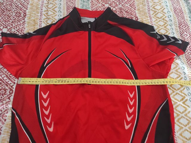Maillot ciclismo rojo-negro