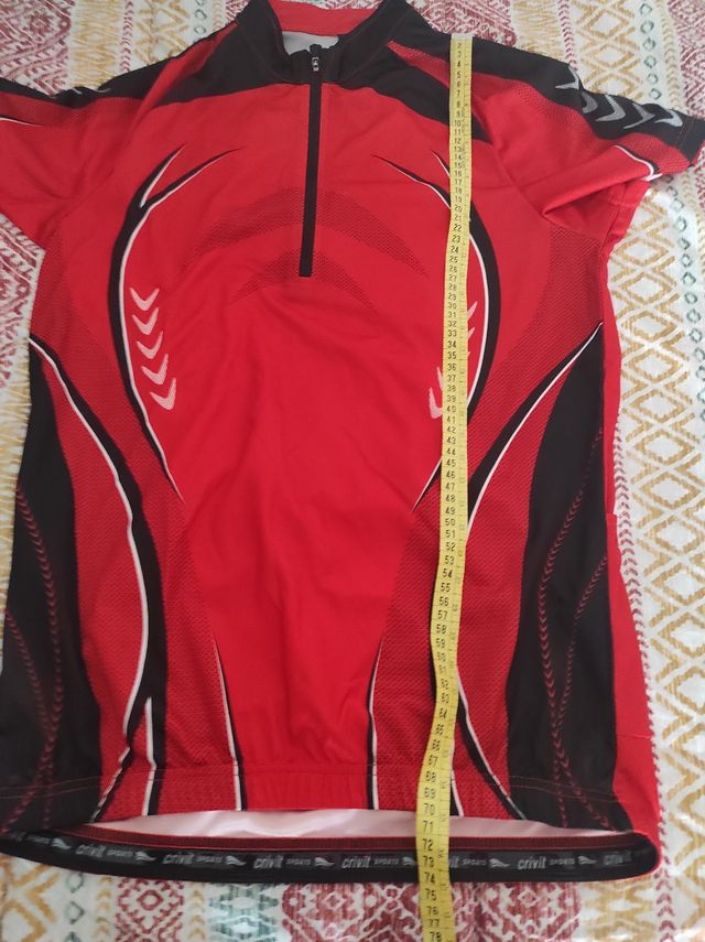 Maillot ciclismo rojo-negro