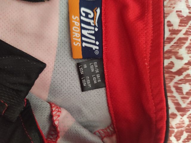 Maillot ciclismo rojo-negro