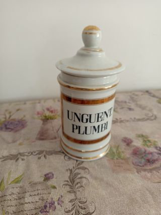 Albarelo antiguo Ungüento Plumbi