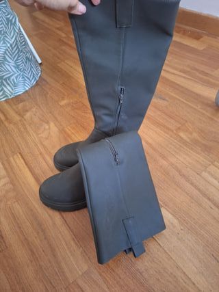 Botas altas grises