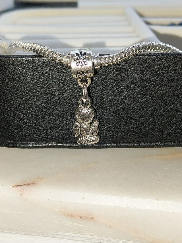 Pingentes Anjo Prateados