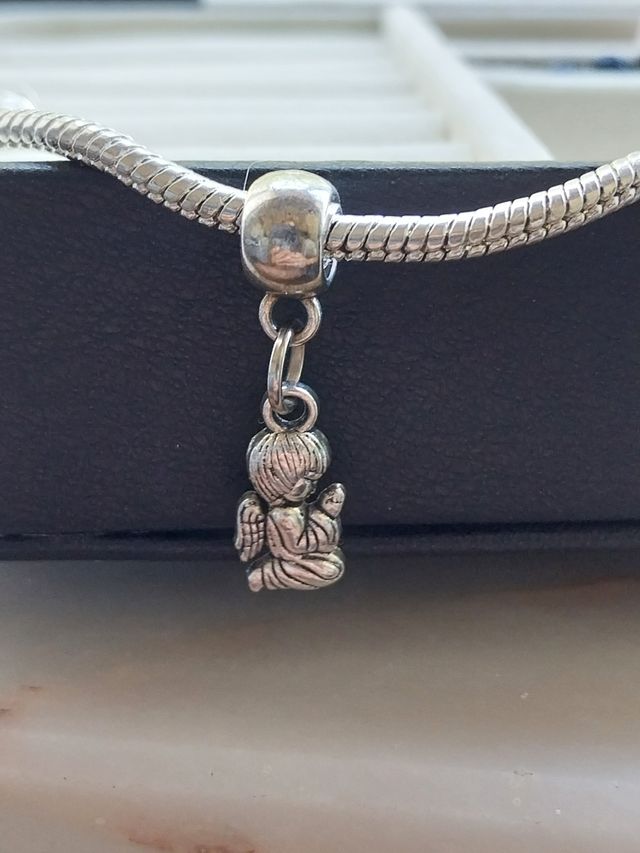 Pingentes Anjo Prateados