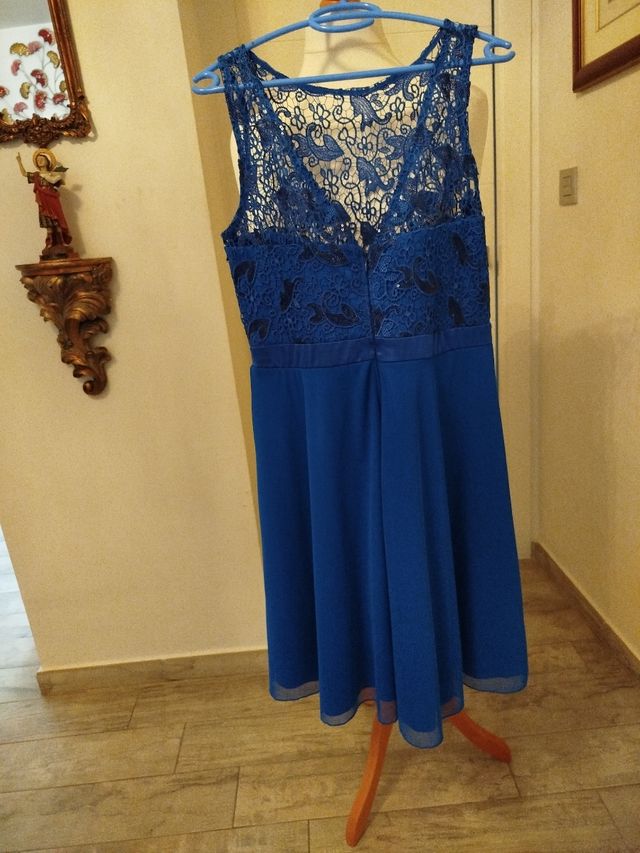 Vestido azul fiesta talla L