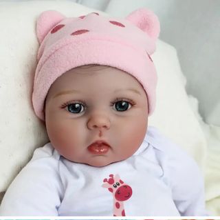 Muñeca reborn 22" 55cm con accesorios 
