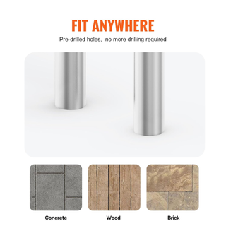 Corrimano per Piscina 1165 x 935 mm Ringhiera per