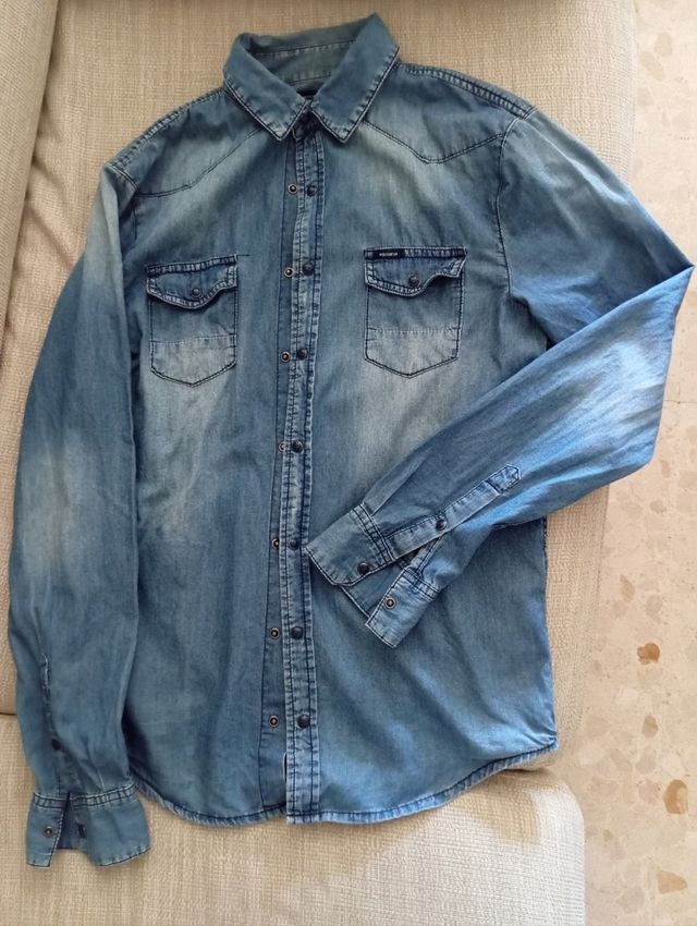 Camisa vaquera hombre - Azul