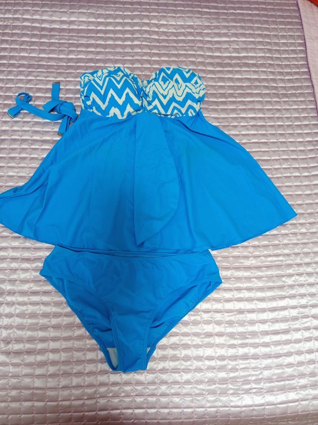 Costume da bagno premaman blu