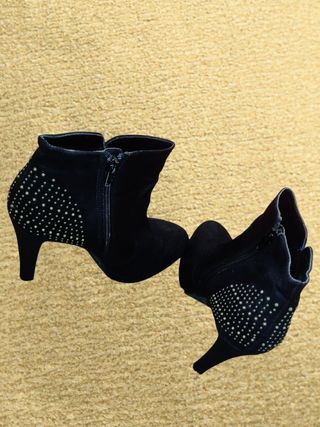 Botines negros Graceland tacón