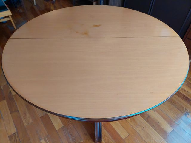 Mesa extensible madera - beige/marron