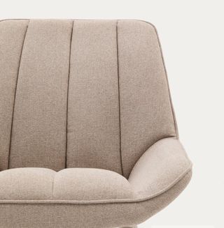 Sillones beige - Tela y metal