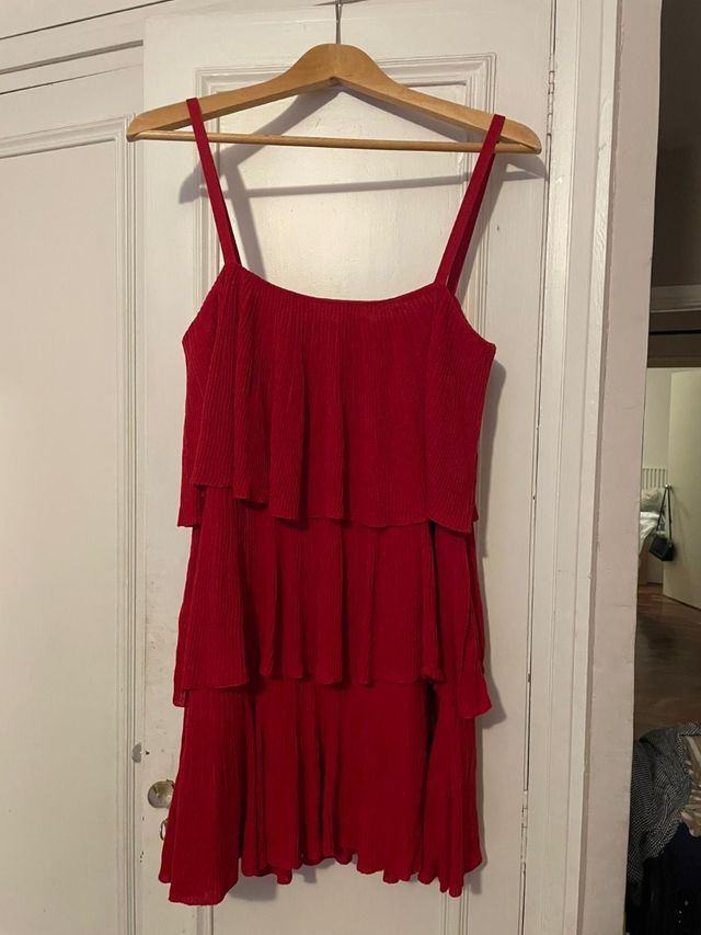 Vestido rojo Zara - Talla L