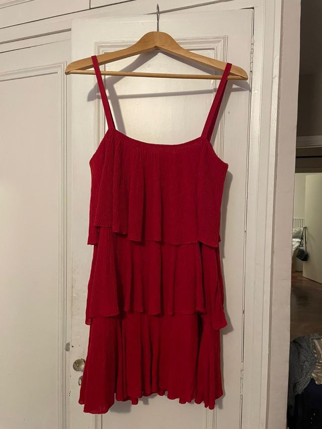 Vestido rojo Zara - Talla L