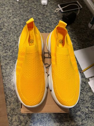 Zapatillas amarillas mujer - Talla 37