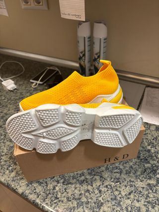 Zapatillas amarillas mujer - Talla 37