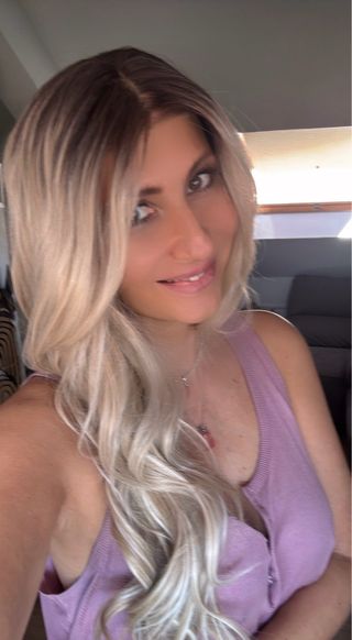 Peluca rubia larga - Cabello Ondulado