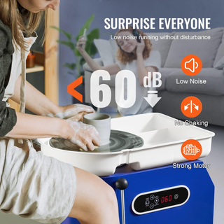 Tornio per Ceramica Argilla con Pedale 450 W Diame