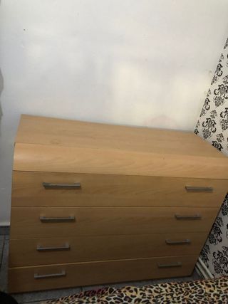 Cómoda 5 cajones - Madera
