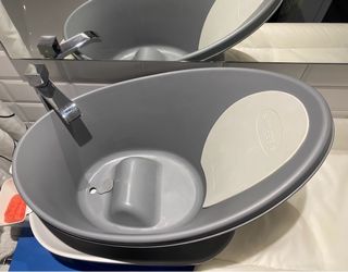 Bañera bebé Shnuggle gris