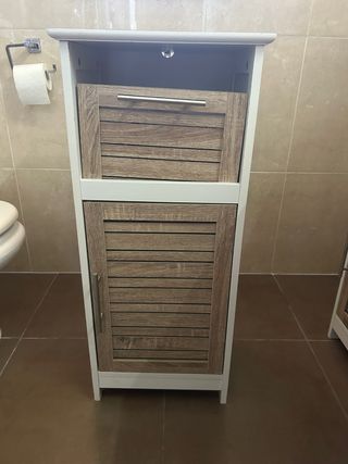Mueble baño madera blanco 