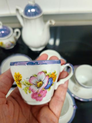 Juego té vintage. Porcelana japonesa.