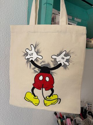 Bolso Mickey Mouse pintado a mano